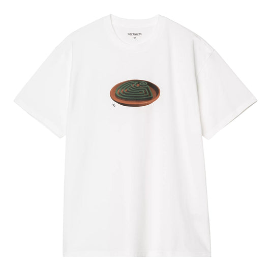Carhartt Wip S/S Spiral T-Shirt - White - T-Shirt di Carhartt Wip | Francis Concept