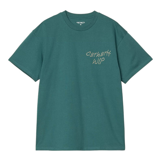Carhartt Wip S/S Sunflower T-Shirt - Rainforest - T-Shirt di Carhartt Wip | Francis Concept
