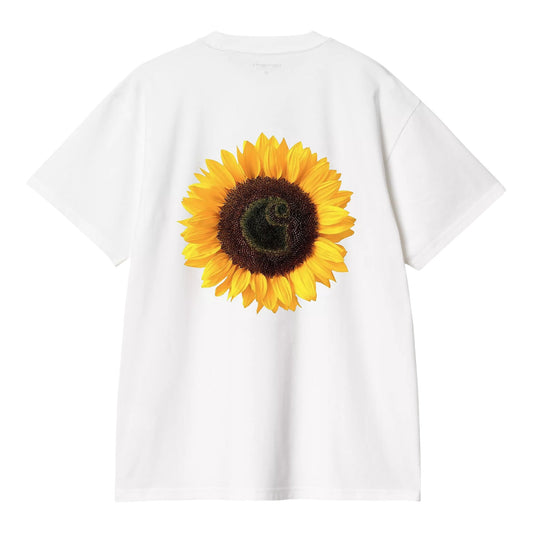 Carhartt Wip S/S Sunflower T-Shirt - White - T-Shirt di Carhartt Wip | Francis Concept