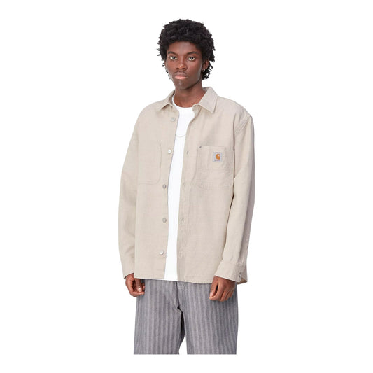 Carhartt Wip Walter Shirt Jac - Natural Rinsed - Giacche di Carhartt Wip | Francis Concept