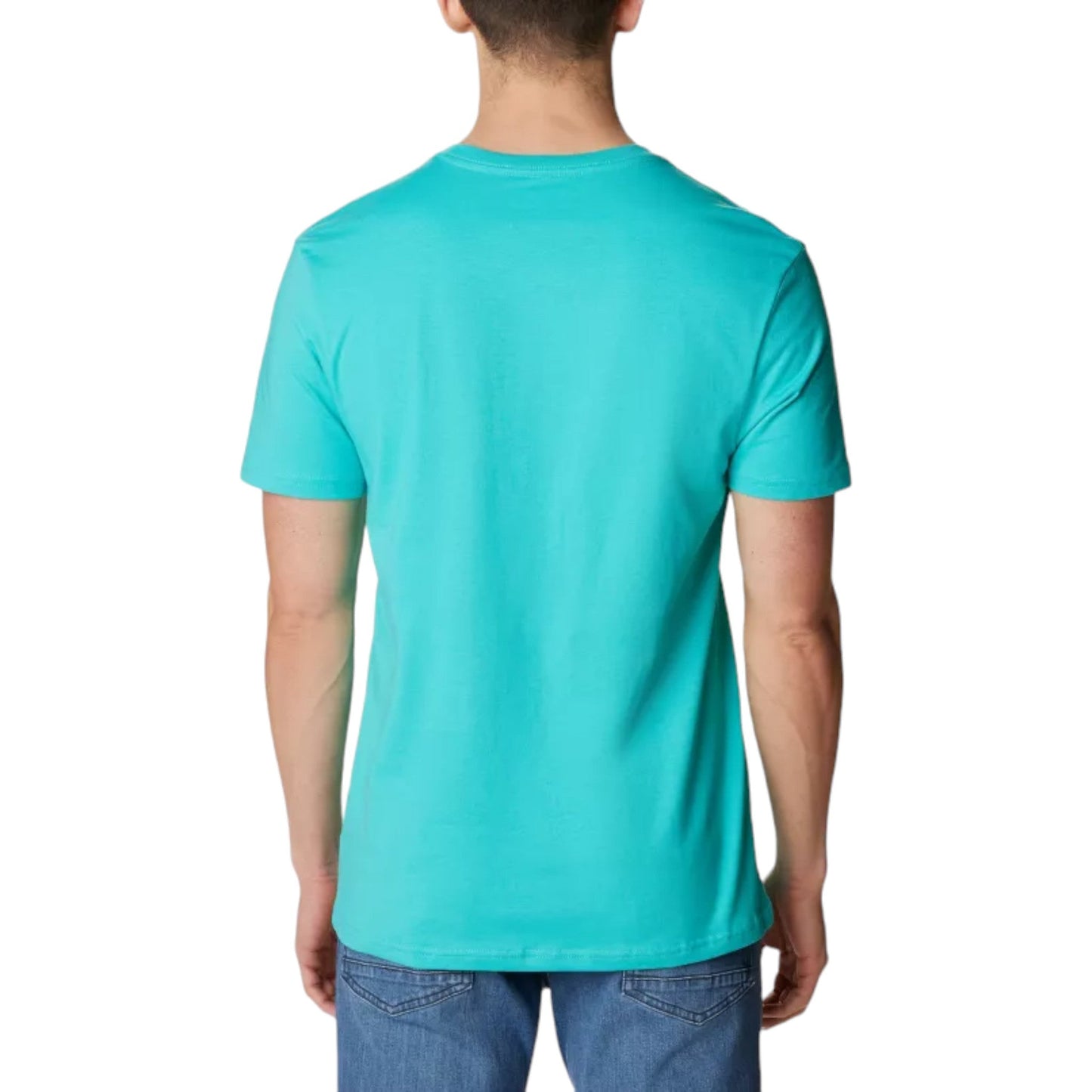 Columbia Basic Logo Short Sleeve - Bright Aqua - T-Shirt di Columbia | Francis Concept