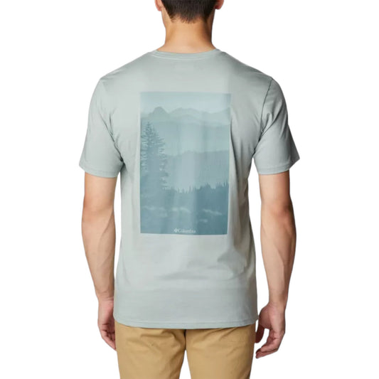 Columbia Rapid Ridge Back Graphic Tee II - Niagara - T-Shirt di Columbia | Francis Concept