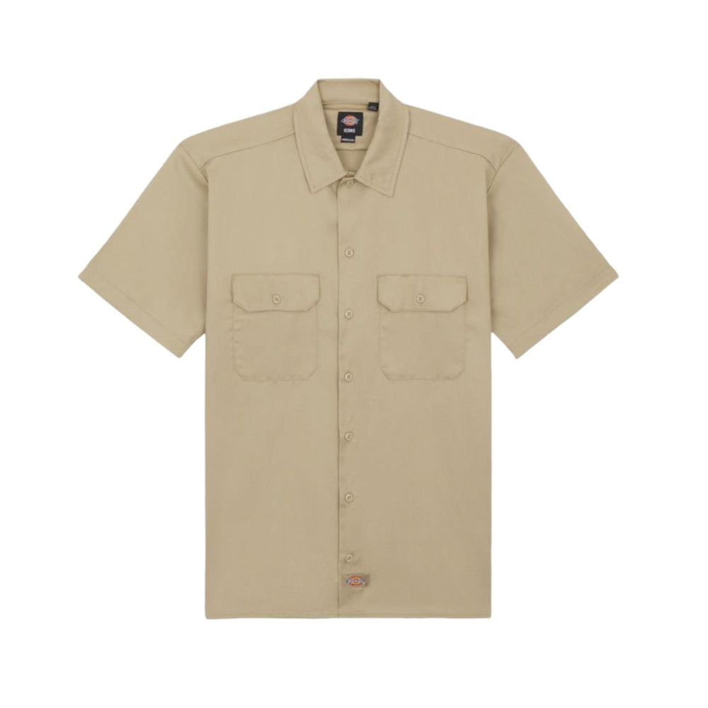 Dickies Work Shirt SS - Khaki - Camicie di Dickies | Francis Concept