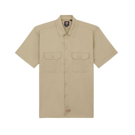 Dickies Work Shirt SS - Khaki - Camicie di Dickies | Francis Concept