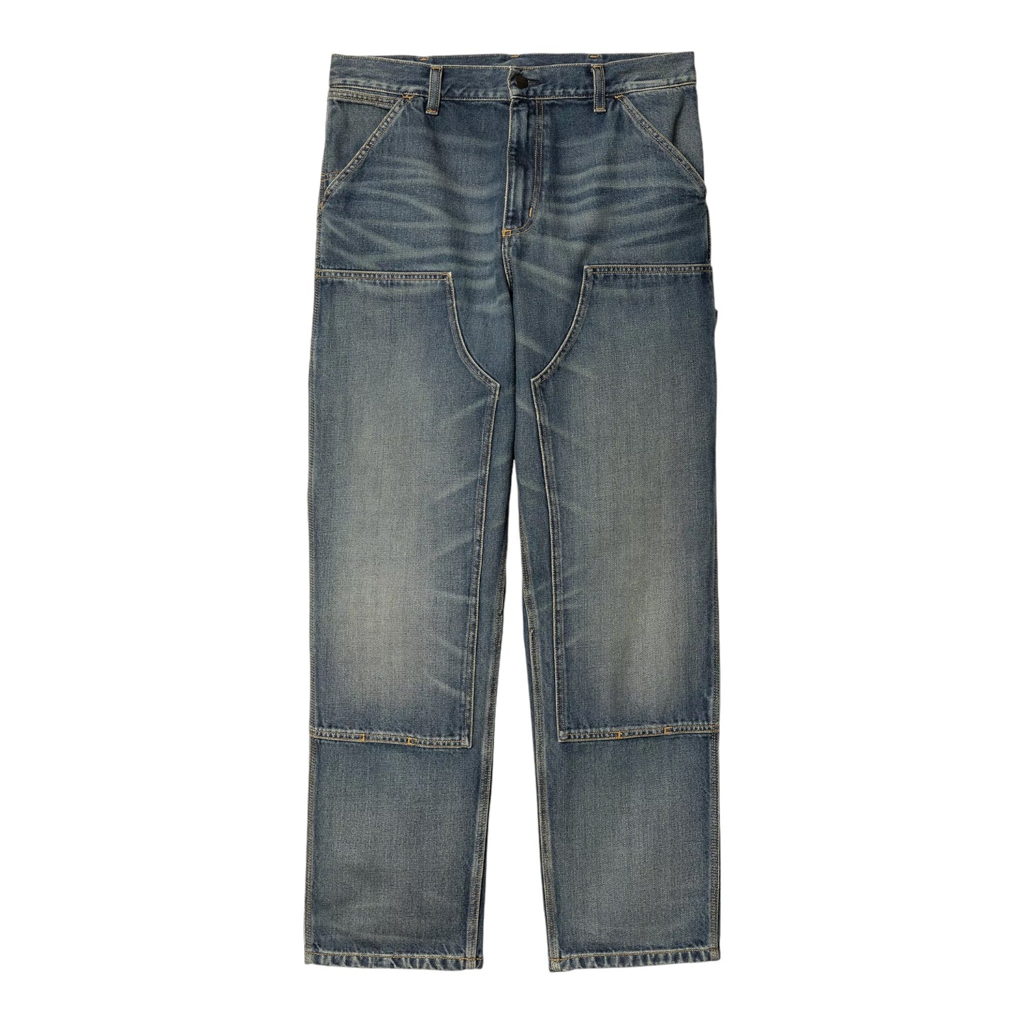 Carhartt Wip Double Knee Pant - Blue Worn Used Francis Concept
