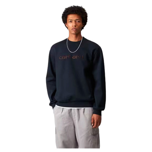 Felpa Carhartt Wip Carhartt Sweat - Deep Night / Palisander - Felpe di Carhartt Wip | Francis Concept
