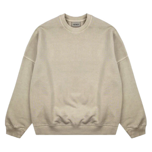 Felpa Carhartt Wip RGGD Sweat - Fleur De Sel Garment Dyed - Felpe di Carhartt Wip | Francis Concept
