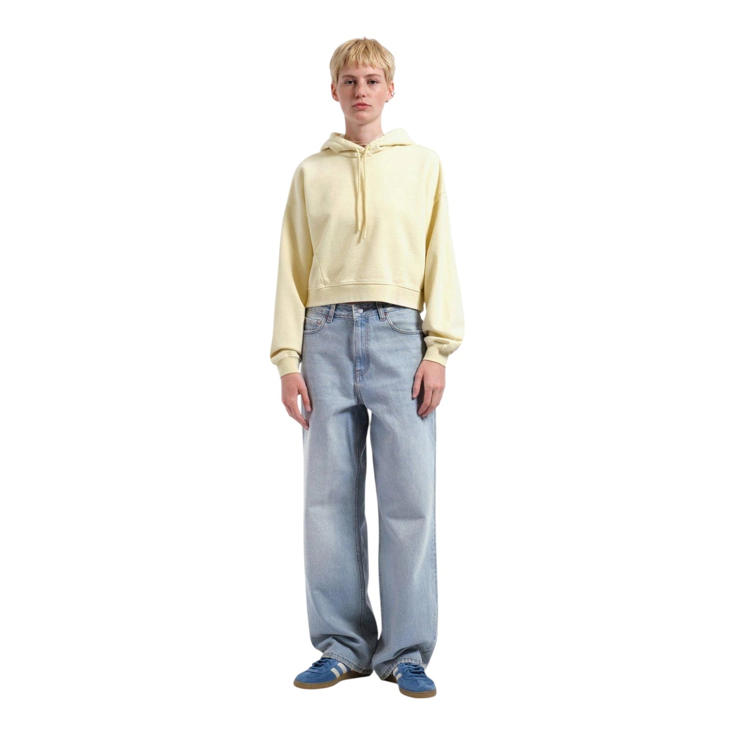Felpa Dr Denim Ethel Hoodie - Washed Light Yellow - Pantaloni di Dr.Denim | Francis Concept