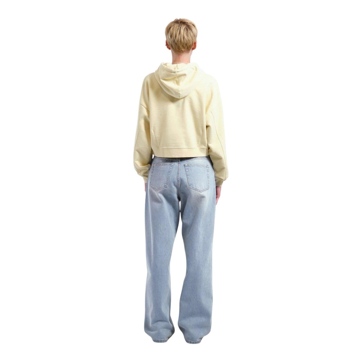 Felpa Dr Denim Ethel Hoodie - Washed Light Yellow - Pantaloni di Dr.Denim | Francis Concept