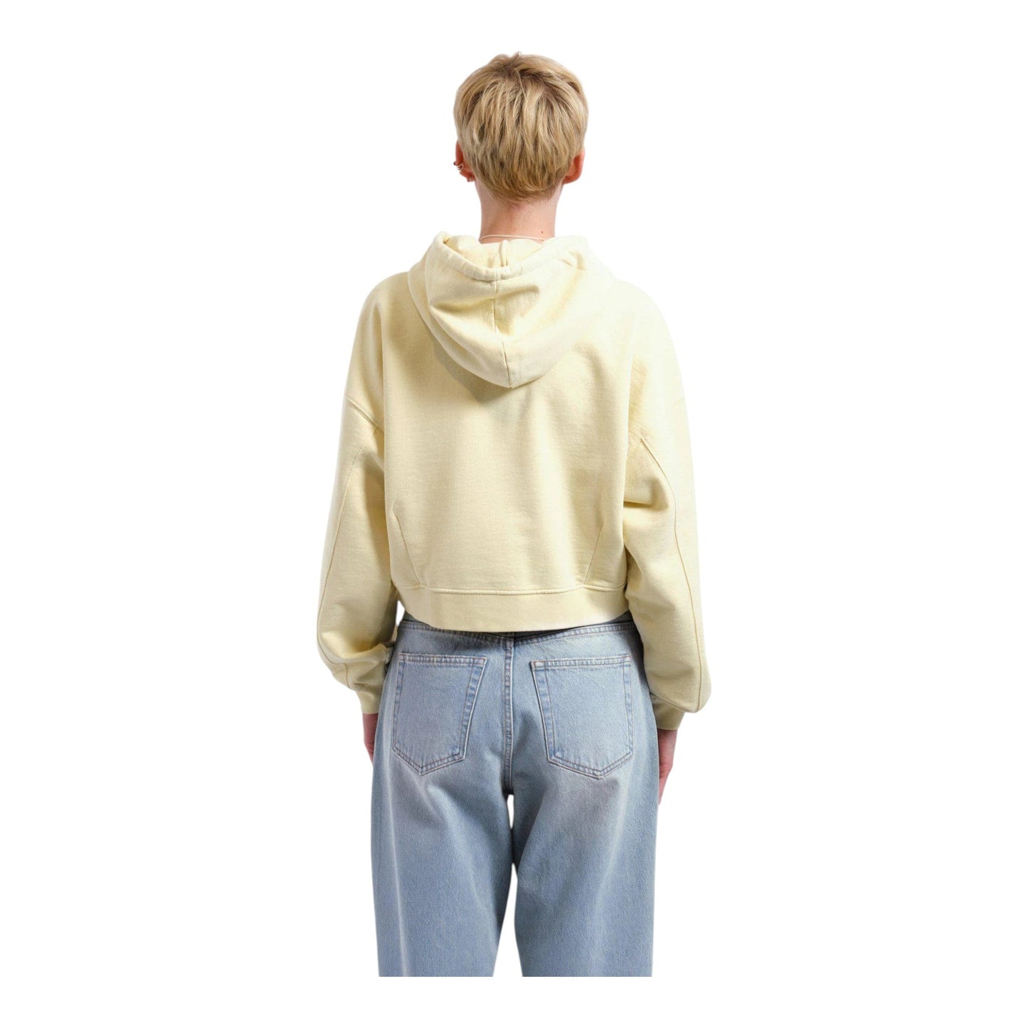 Felpa Dr Denim Ethel Hoodie - Washed Light Yellow - Pantaloni di Dr.Denim | Francis Concept