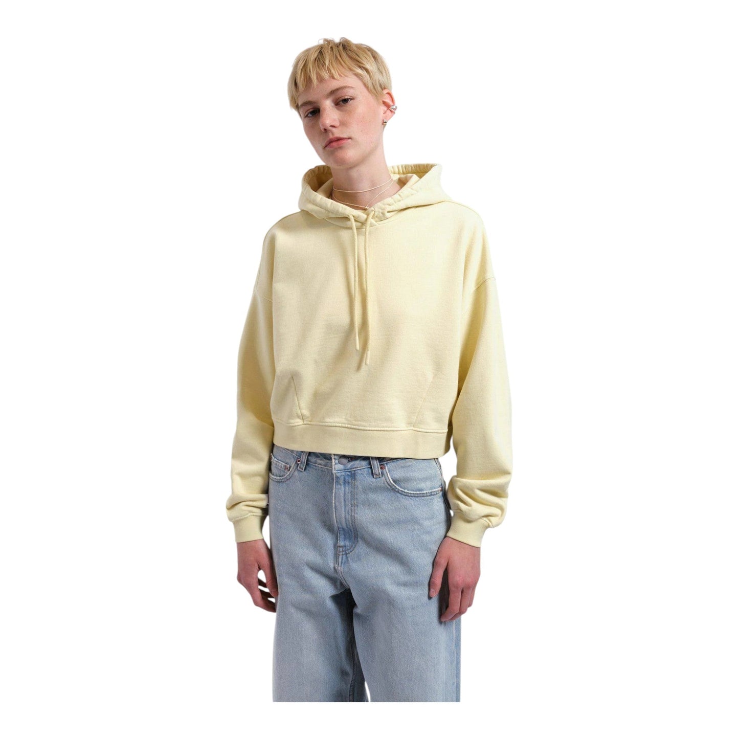 Felpa Dr Denim Ethel Hoodie - Washed Light Yellow - Pantaloni di Dr.Denim | Francis Concept