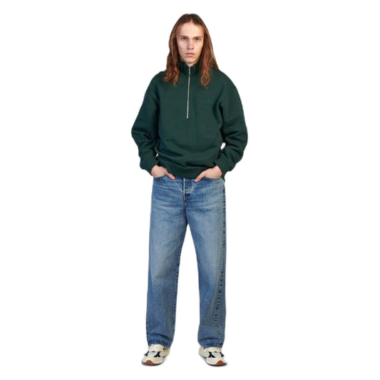 Felpa Koji Half Zip Sweat - Green Gables - Felpe di Edwin | Francis Concept