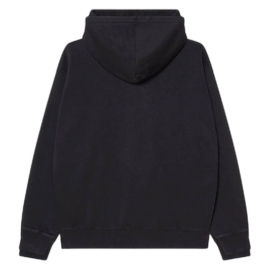 Felpa Obey Collegiate Faded Hood Fleece - Digital Black Faded Wash - Felpe di Obey | Francis Concept