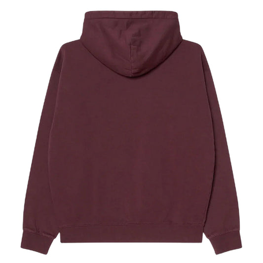Felpa Obey Collegiate Faded Hood Fleece - Winetasting Faded Wash - Felpe di Obey | Francis Concept