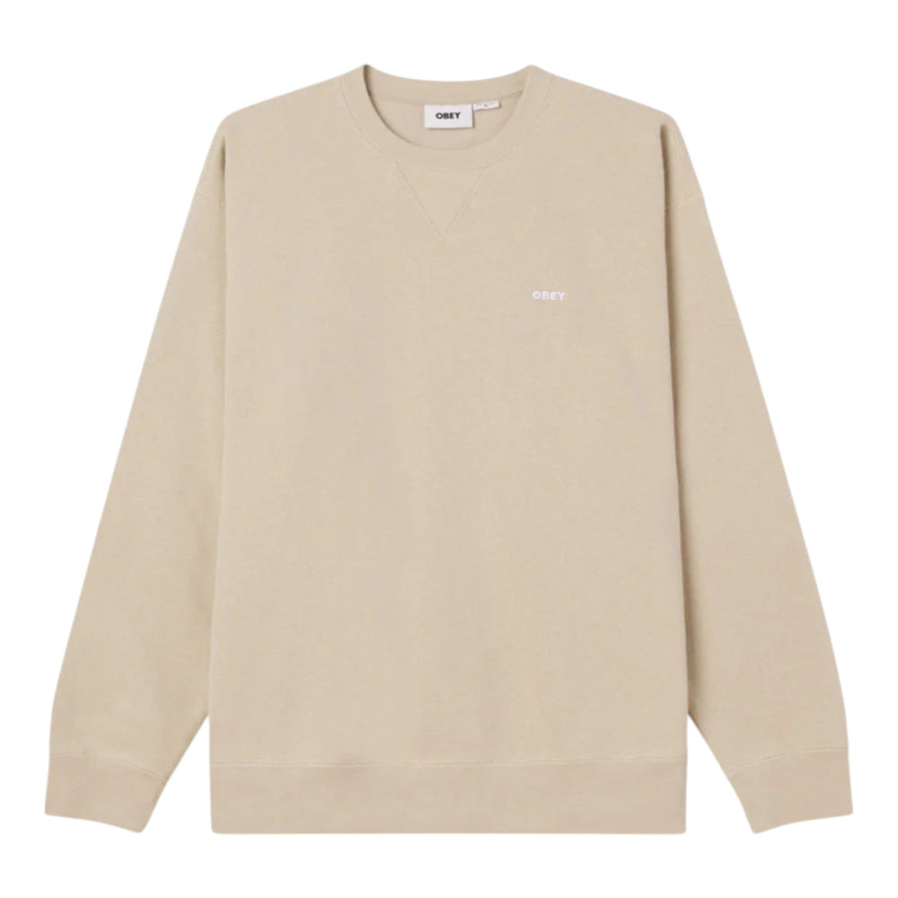 Felpa Obey Established Works Bold Crew II Fleece - Silver Grey - Felpe di Obey | Francis Concept