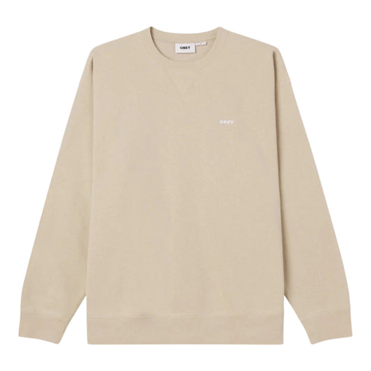 Felpa Obey Established Works Bold Crew II Fleece - Silver Grey - Felpe di Obey | Francis Concept