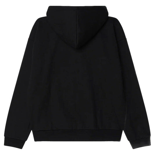 Felpa Obey Gordon Extra Heavy Zip Hood Fleece - Black - Felpe di Obey | Francis Concept