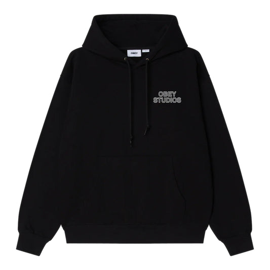 Felpa Obey Studios Palette Fleece - Black - Felpe di Obey | Francis Concept