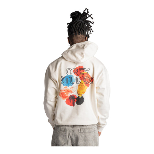 Felpa Obey Studios Palette Fleece - Unbleached - Felpe di Obey | Francis Concept