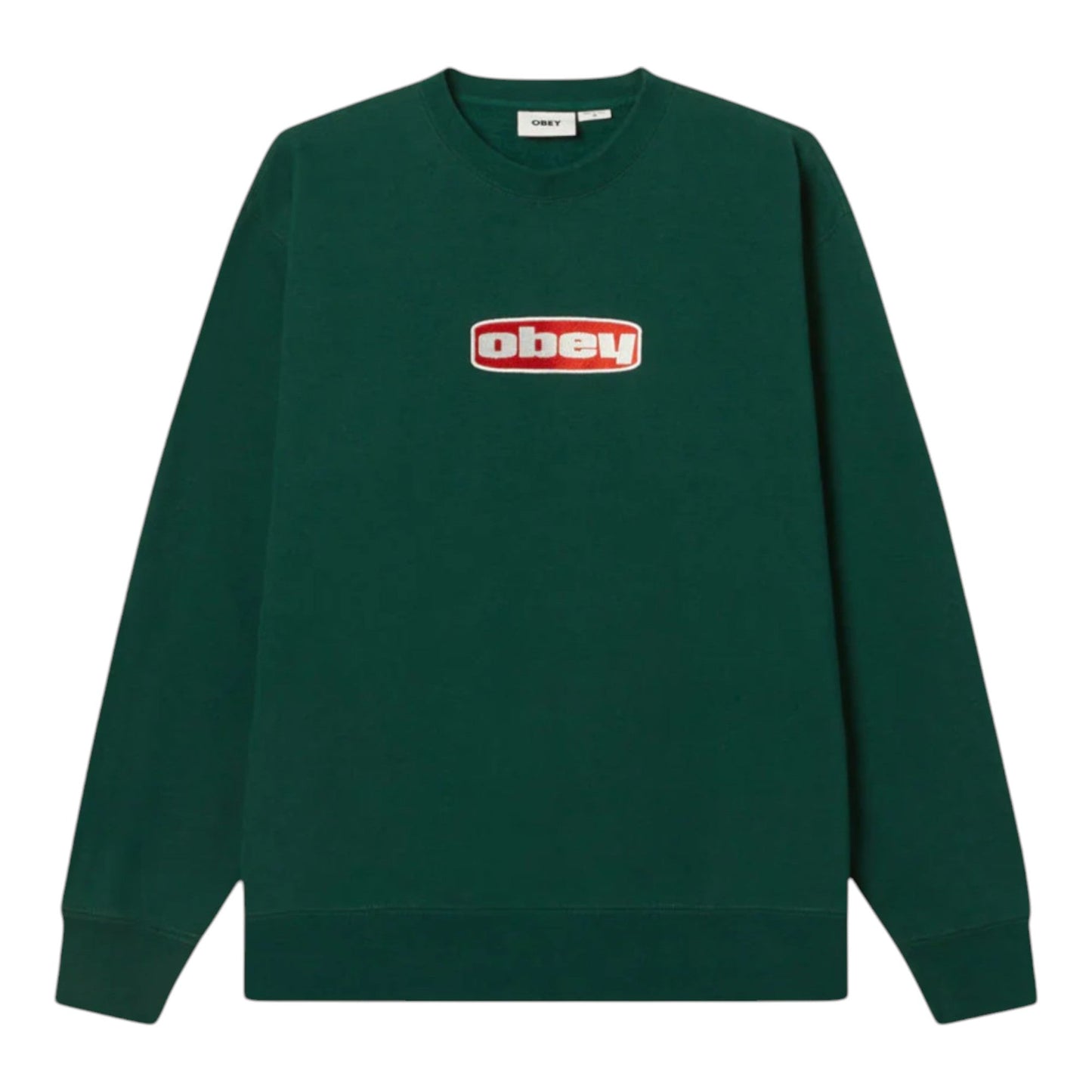 Felpa Uomo Obey Dago Crew Fleece - Rain Forest - Felpe di Obey | Francis Concept