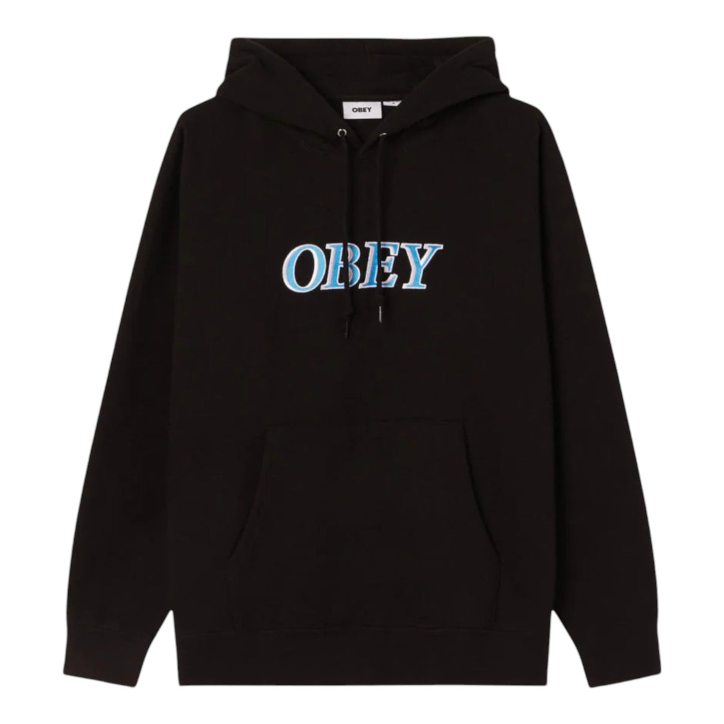 Felpa Uomo Obey Rhythm Hood Fleece - Black - Felpe di Obey | Francis Concept