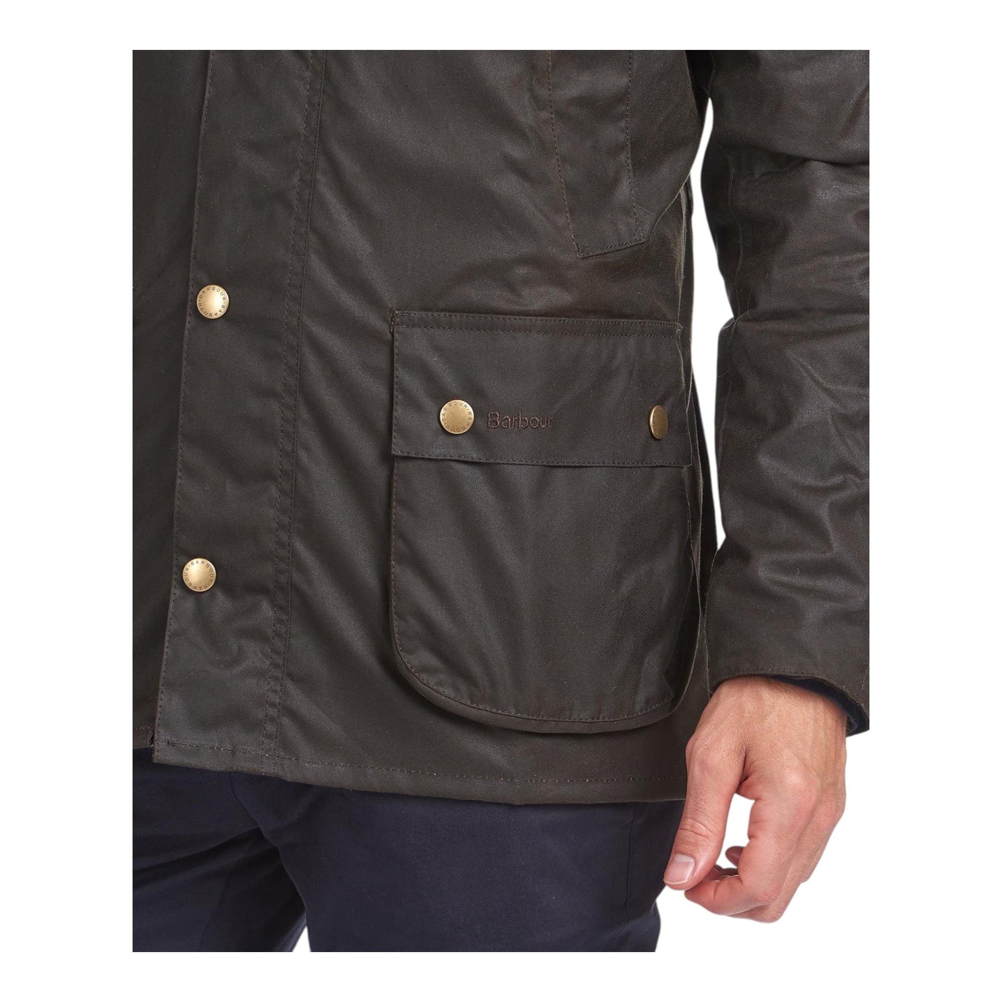 Giacca Barbour Ashby Wax Jacket - Olive - Giacche di Barbour | Francis Concept