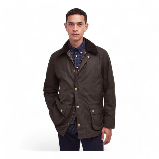 Giacca Barbour Ashby Wax Jacket - Olive - Giacche di Barbour | Francis Concept