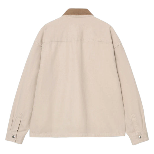 Giacca Carhartt Wip Prescott Shirt Jac - String / Leather garment dyed - Giacche di Carhartt Wip | Francis Concept