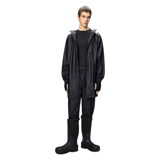 Giacca Rains Unisex Antipioggia Long Storm Breaker W3 - Black - Giacche di Rains | Francis Concept