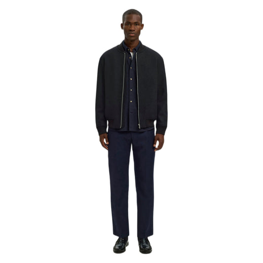 Giacca Selected Homme Jens Wool Blend Bomber - Black - Giacche di Selected Homme | Francis Concept