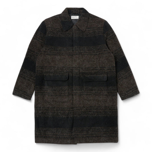 Giacca Universal Works Account Coat In Alpaca - Brown/Black - Giacche di Universal Works | Francis Concept