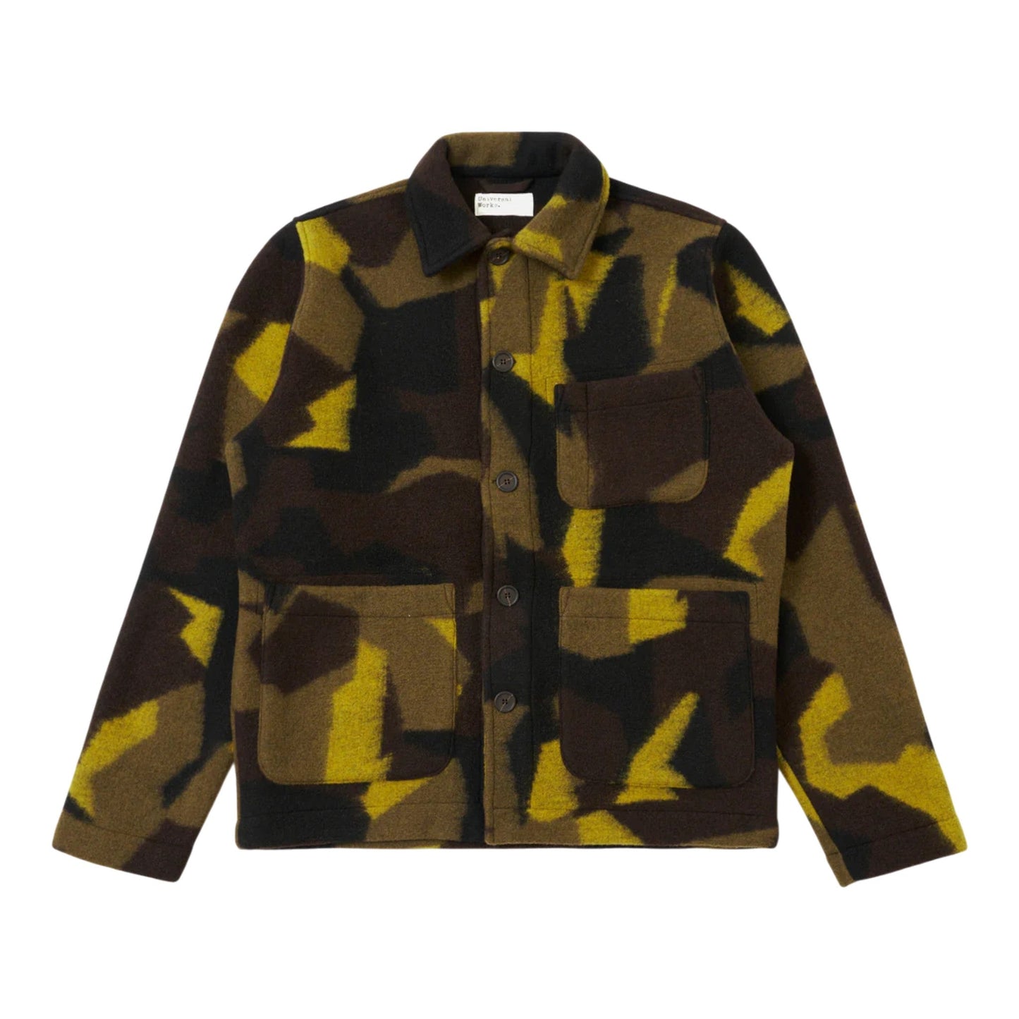 Giacca Universal Works Field Jacket Swede Camo Fleece - Camo - Giacche di Universal Works | Francis Concept