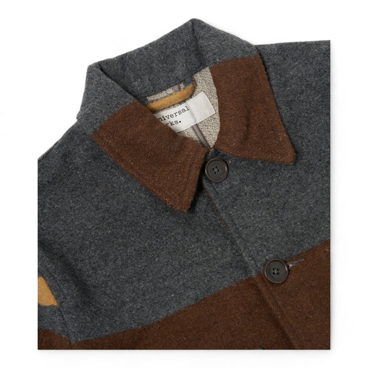 Giacca Universal Works Merchant - Charcoal Stripe - Giacche di Universal Works | Francis Concept