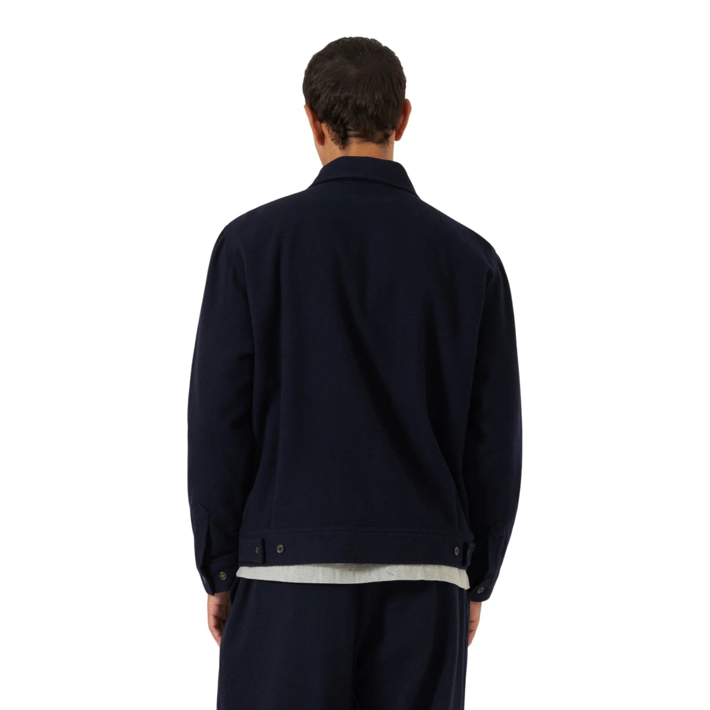 Giacca Universal Works Rose Bowl Jacket Soft Recycled Wool - Dark Navy - Giacche di Universal Works | Francis Concept