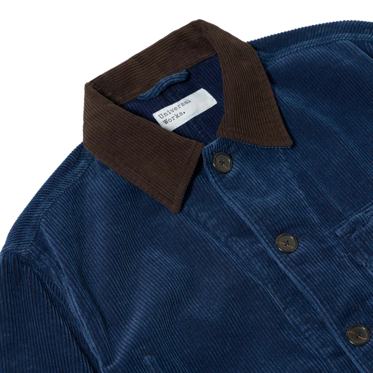 Giacca Universal Works Utility Jacket Recycled Indigo Cord - Indigo - Giacche di Universal Works | Francis Concept