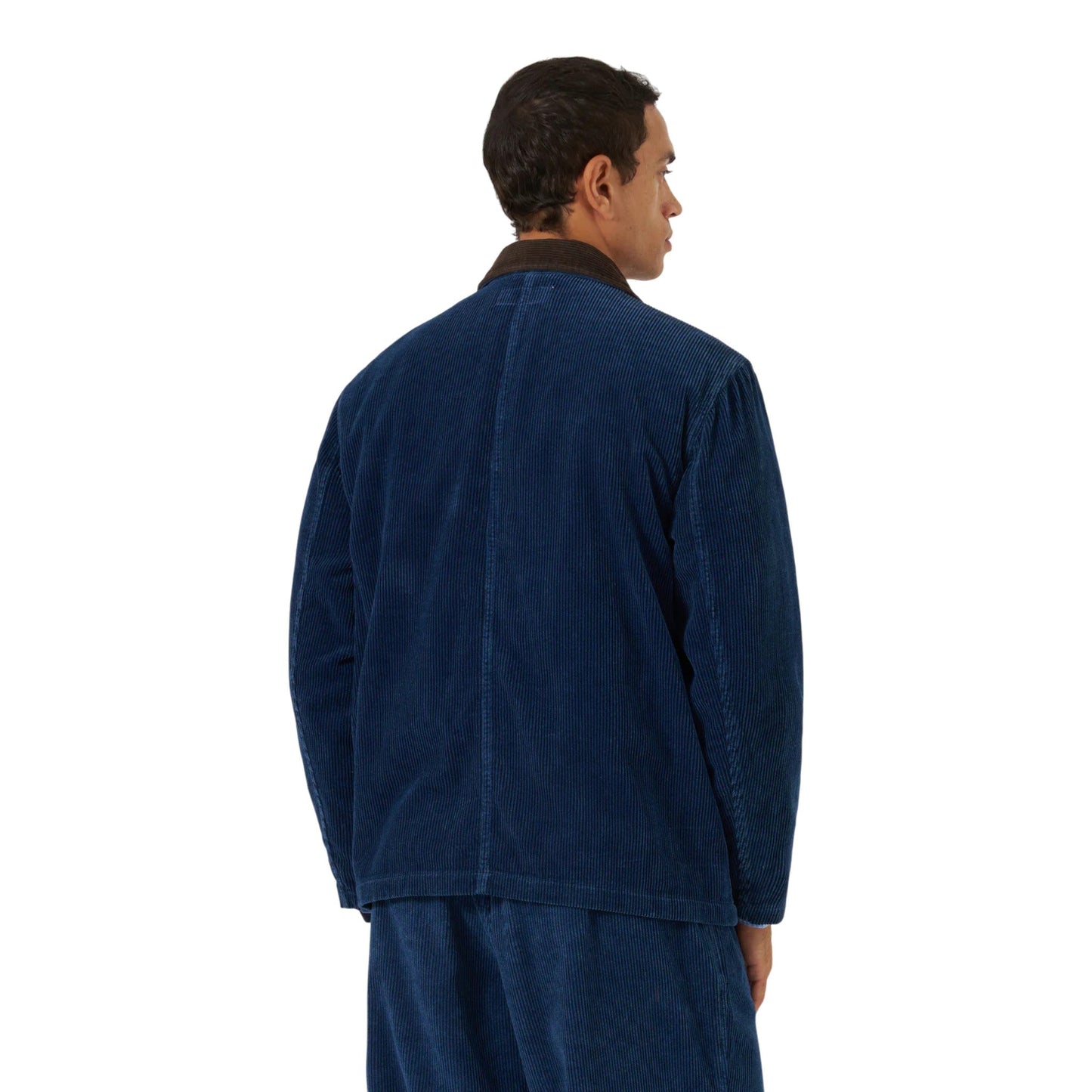 Giacca Universal Works Utility Jacket Recycled Indigo Cord - Indigo - Giacche di Universal Works | Francis Concept