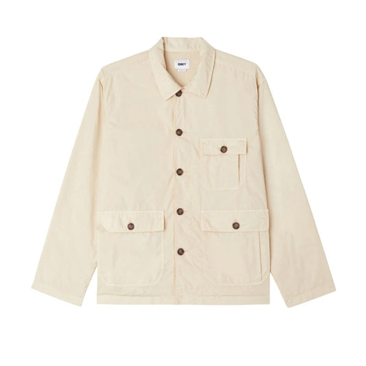 Giacca Uomo Obey Austin Utility Jacket - Beige - Giacche di Obey | Francis Concept