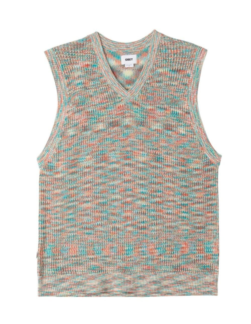 Gilet Uomo in Maglia Obey Clynton Sweater Vest - Multi - Maglieria di Obey | Francis Concept