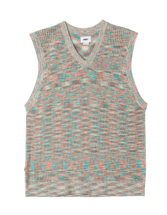 Gilet Uomo in Maglia Obey Clynton Sweater Vest - Multi - Maglieria di Obey | Francis Concept