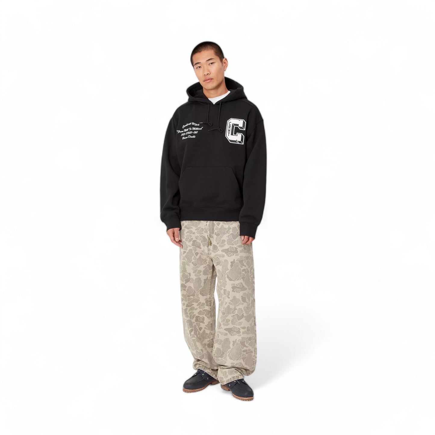 Carhartt Wip Hooded Brown Ducks Sweat - Black Francis Concept
