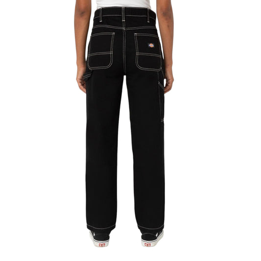 Jeans da donna Dickies Ellendale - Rinsed Black - Pantaloni di Dickies | Francis Concept