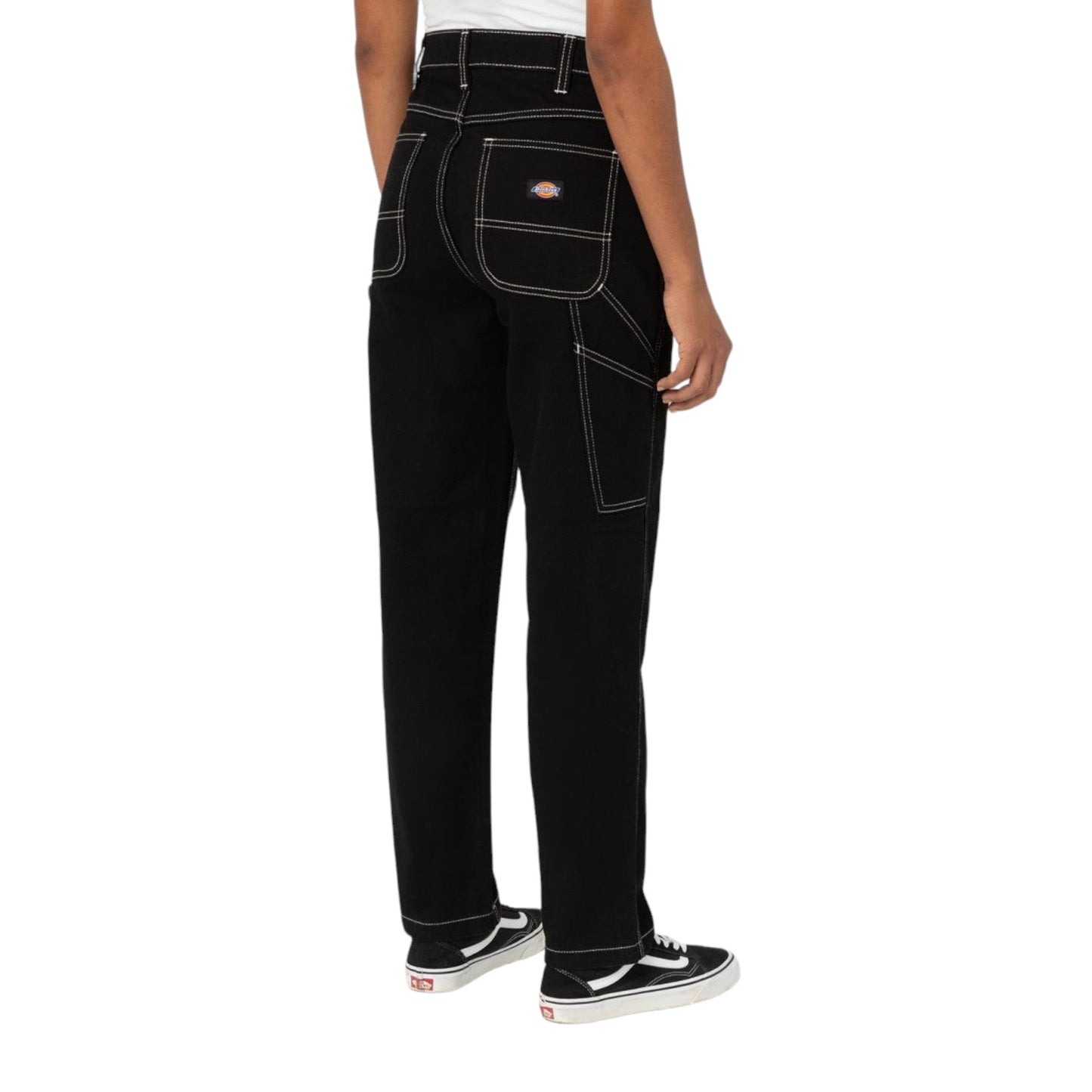 Jeans da donna Dickies Ellendale - Rinsed Black - Pantaloni di Dickies | Francis Concept