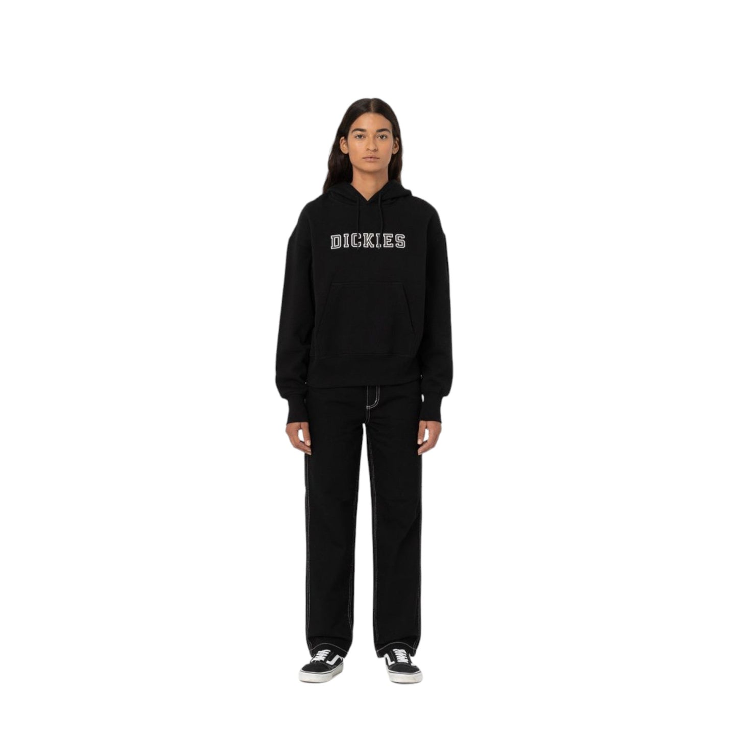 Jeans da donna Dickies Ellendale - Rinsed Black - Pantaloni di Dickies | Francis Concept