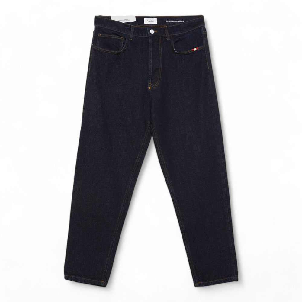 Jeans Uomo Amish Supplies Jeremiah - Recycled Denim Rinsed - Pantaloni di Amish | Francis Concept