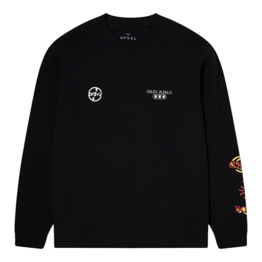 Longsleeve Edwin Pachinko TS LS - Black - T-Shirt di Edwin | Francis Concept
