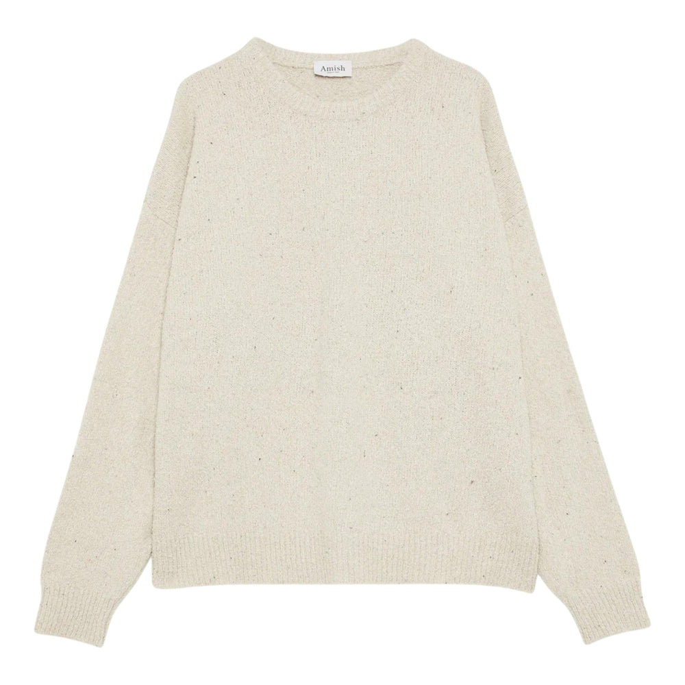 Maglione Amish Boucle Boxy Fit - Off White - Felpe di Amish | Francis Concept
