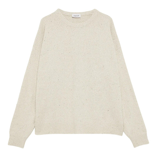 Maglione Amish Boucle Boxy Fit - Off White - Felpe di Amish | Francis Concept