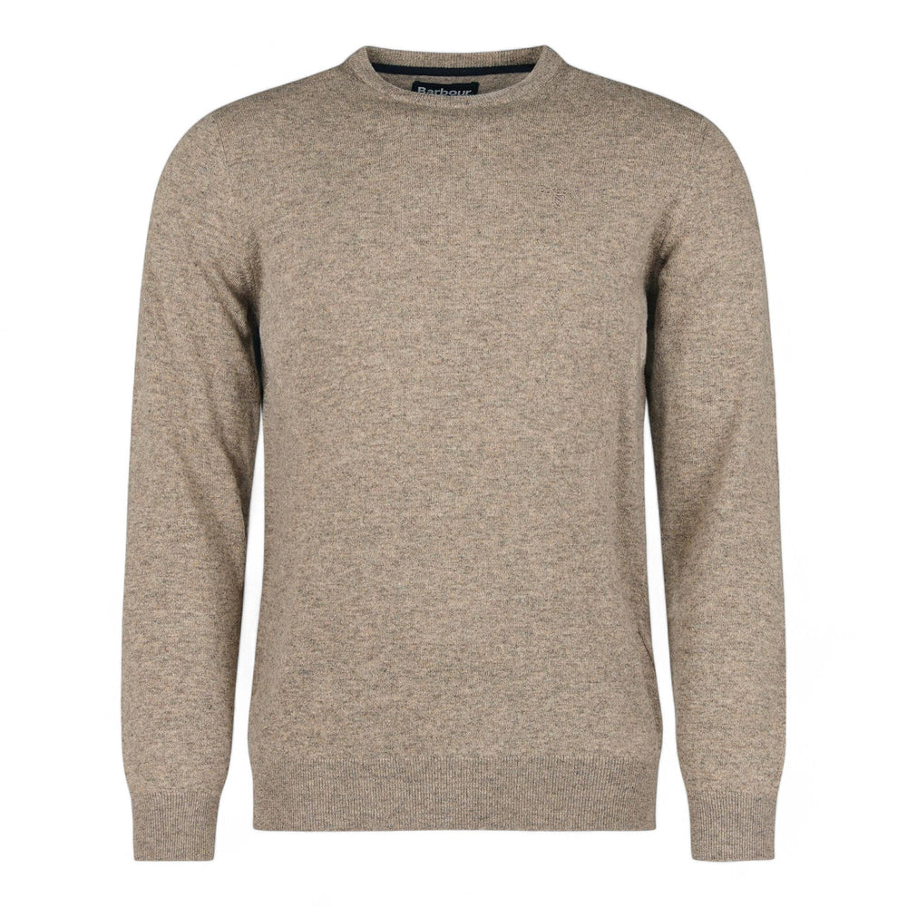 Maglione Barbour Essential Lambswool Crewneck - Fossil - Maglieria di Barbour | Francis Concept
