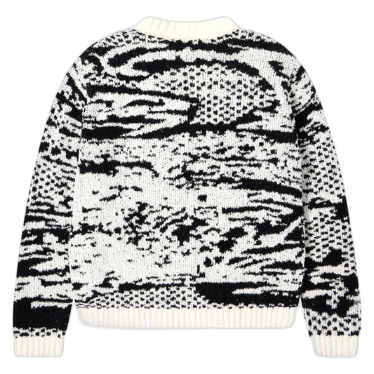 Maglione Edwin Panku Sweater - White/Black - Maglieria di Edwin | Francis Concept