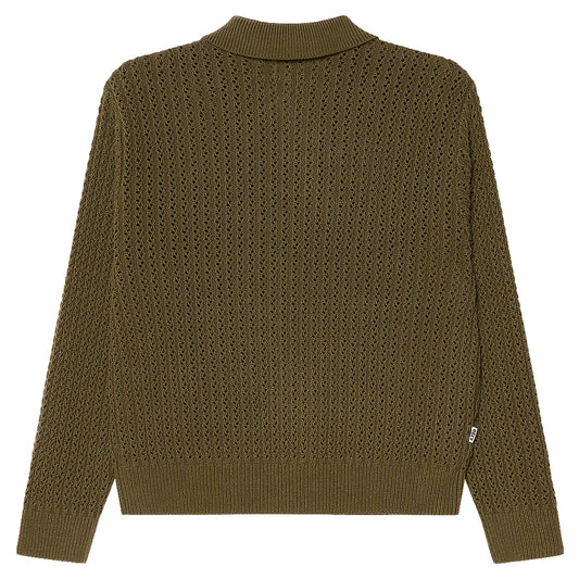 Maglione Obey Duane Polo Sweater - Tea Leaf - Maglieria di Obey | Francis Concept